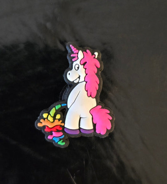 Unicorn P1ss Croc Charm