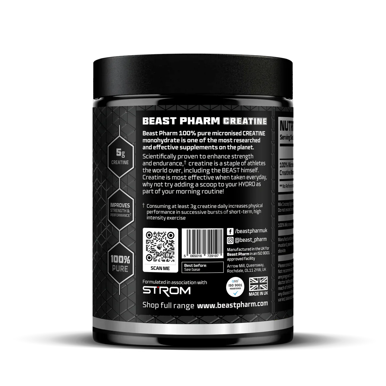 BEAST PHARM CREATINE MONOHYDRATE - 100 SERVINGS