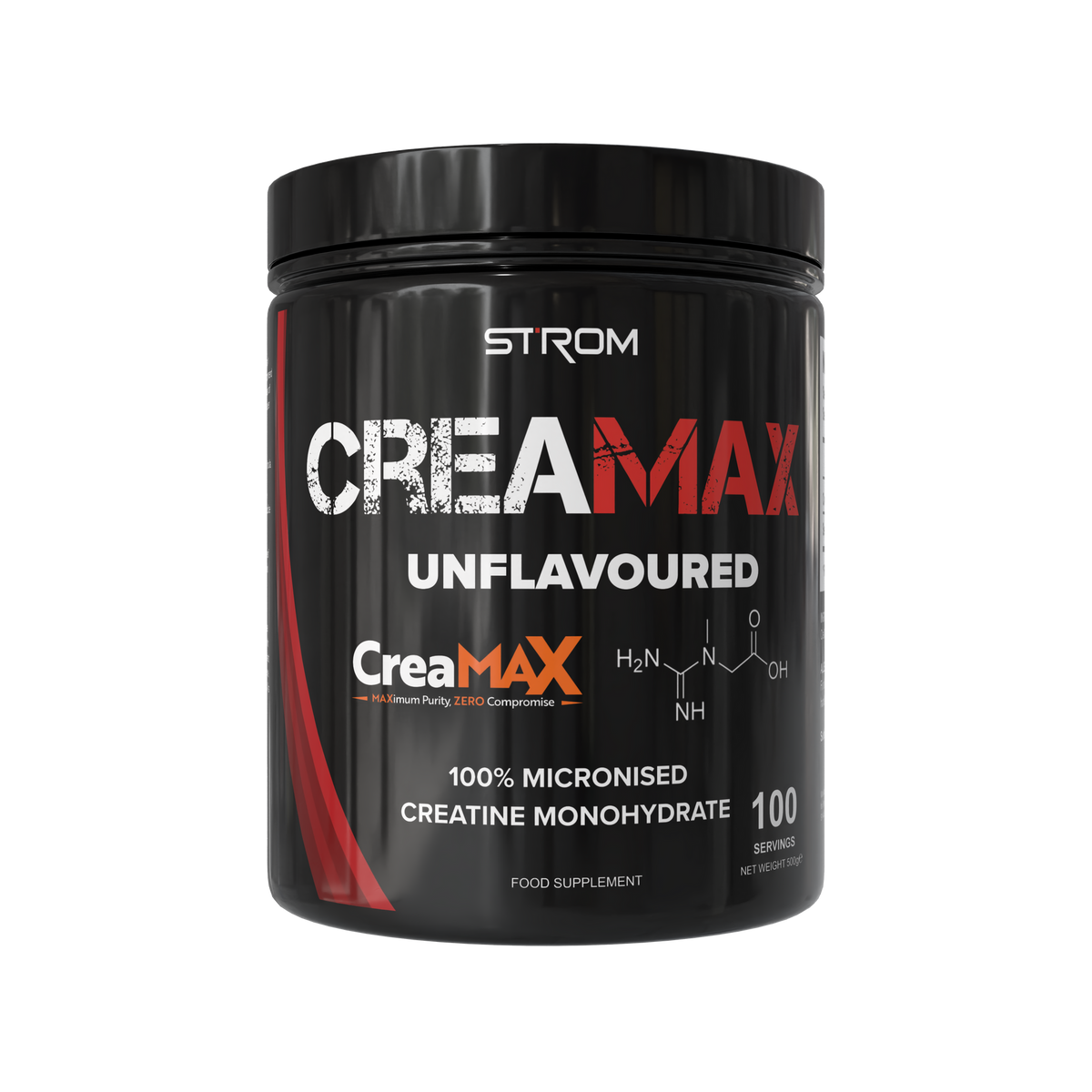 CreaMAX Unflavoured Micronised Creatine Monohydrate - 100 Servings